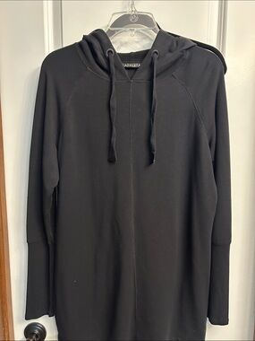 Athleta Black Hoodie Tunic Top